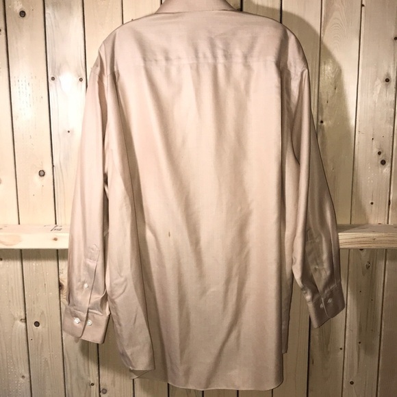 ENRO Tan Long Sleeve Button Down Shirt 32-33 - Picture 3 of 6